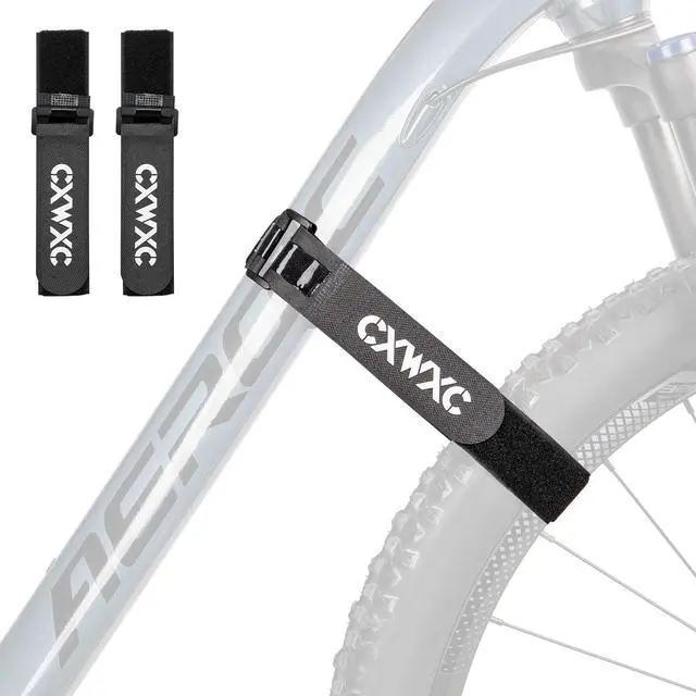 Main image of Bike Rack Straps - 2 PCS Adjustable Bike Wheel Stabilizer Strap with Hook and Loop for Car and Wall Mount for Transportation and Storage (Straps 2PCS)