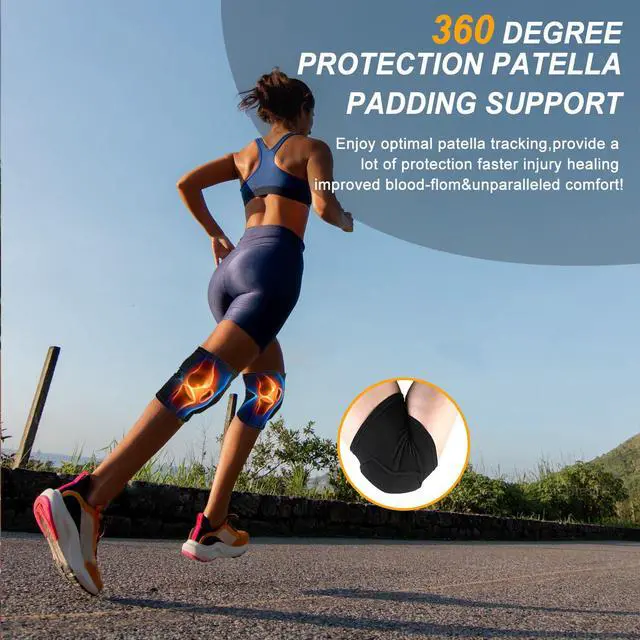 Alt view image 3 of 6 - Volleyball Knee Pads for Dancers, Soft Breathable Knee Pads for Men Women Kids Knees Protective, Knee Brace for Volleyball Football Dance Yoga Tennis Running Cycling Workout Climbing