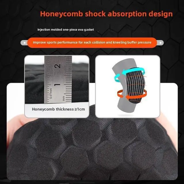 Alt view image 4 of 7 - Knee Pads Knee Brace for Kids Youth Adult, Knee Support Collision Avoidance Pad Compression Knee Sleeve for Volleyball Football Cycling Running Basketball Baseball (Medium)