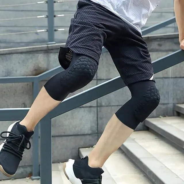 Alt view image 7 of 7 - Knee Pads Knee Brace for Kids Youth Adult, Knee Support Collision Avoidance Pad Compression Knee Sleeve for Volleyball Football Cycling Running Basketball Baseball (Medium)