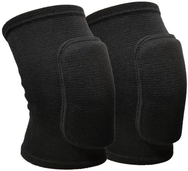 Main image of Anti slip sponge, soft and breathable men's, women's, girls', and children's black knee pads suitable for sports scenes