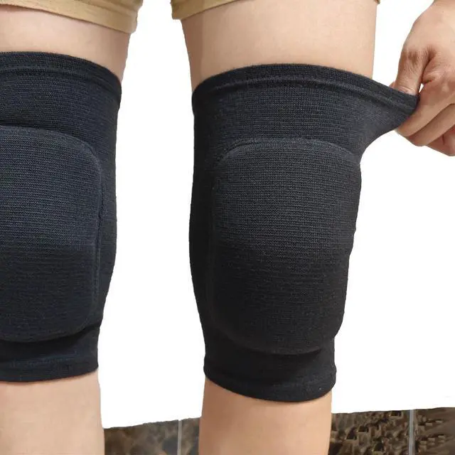 Alt view image 2 of 6 - Anti slip sponge, soft and breathable men's, women's, girls', and children's black knee pads suitable for sports scenes