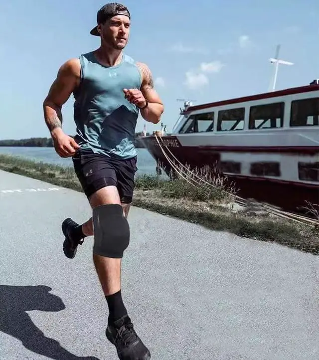 Alt view image 5 of 6 - Anti slip sponge, soft and breathable men's, women's, girls', and children's black knee pads suitable for sports scenes