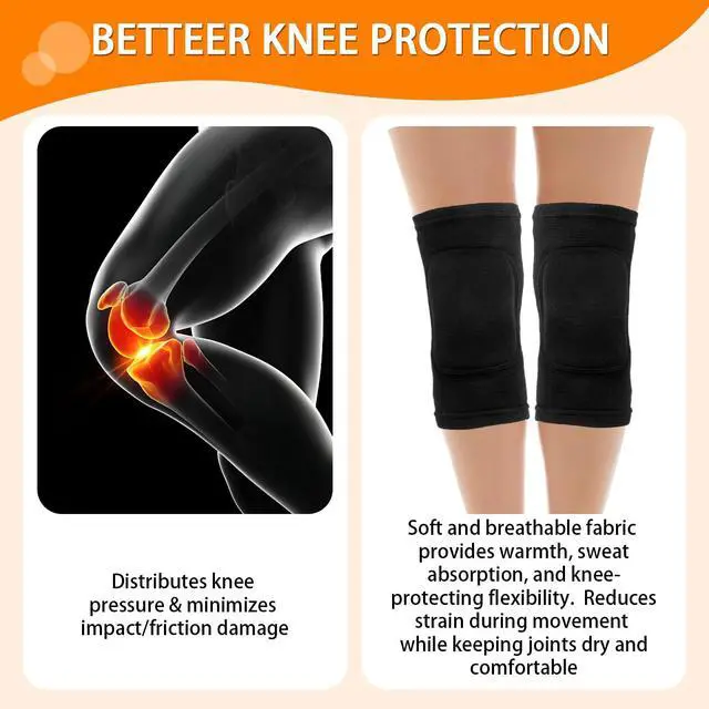 Alt view image 4 of 7 - 2 Pairs Volleyball Knee Pads Youth, Black Knee Pads for Girls, Women, Kids | Soft Protective Sports Knee Pads for Volleyball, Dance, Football, Yoga, Tennis, Running, Cycling & More