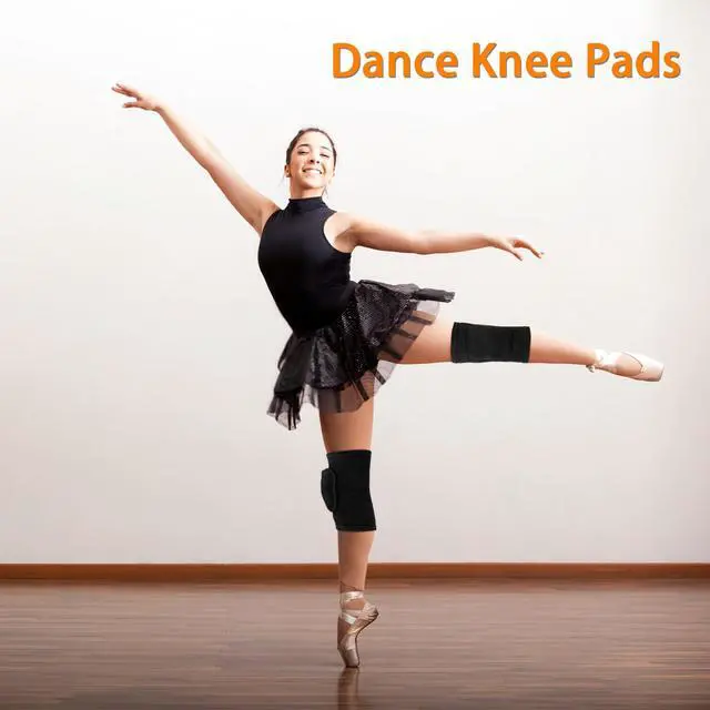 Alt view image 7 of 7 - 2 Pairs Volleyball Knee Pads Youth, Black Knee Pads for Girls, Women, Kids | Soft Protective Sports Knee Pads for Volleyball, Dance, Football, Yoga, Tennis, Running, Cycling & More
