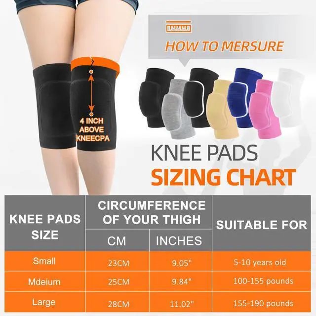 Alt view image 3 of 7 - Volleyball Knee Pads for Dancers, Soft Breathable Knee Pads for Men Women Youth Girls Kids Knees Protective, Knee Braces for Volleyball Football Dance Yoga Wrestling Running Cycling