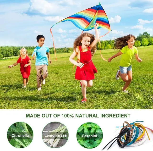 Alt view image 2 of 7 - 12 Pcs Leather Mosquito Repellent Bracelets, Solid Color Individually Wrapped Soft Leather Insect & Bug Repellent Wrist Bands for Kids & Adults Outdoor Camping Fishing Traveling