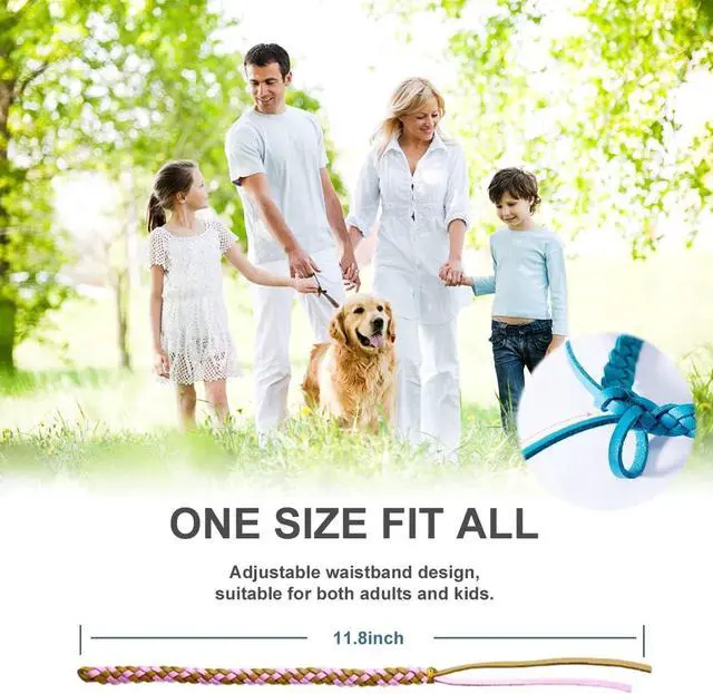 Alt view image 4 of 7 - 12 Pcs Leather Mosquito Repellent Bracelets, Solid Color Individually Wrapped Soft Leather Insect & Bug Repellent Wrist Bands for Kids & Adults Outdoor Camping Fishing Traveling