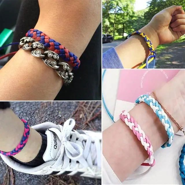 Alt view image 6 of 7 - 12 Pack Mosquito Repellent Bracelets, Individually Wrapped PU Leather Mixed Color Insect Bug Repellent Wrist Bands for Kids Adults Outdoor Camping Fishing Traveling