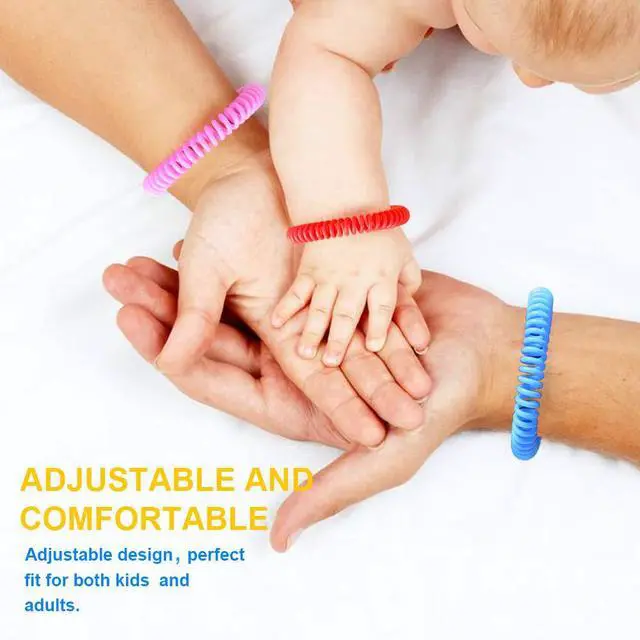 Alt view image 4 of 7 - 15 Pack Mosquito Repellent Bracelets for Adults & Kids,DEET-Free | Individually Wrapped Insect Repellent Wristbands, Natural and Waterproof Bug Repellent Bands for Camping, Hiking & Travel