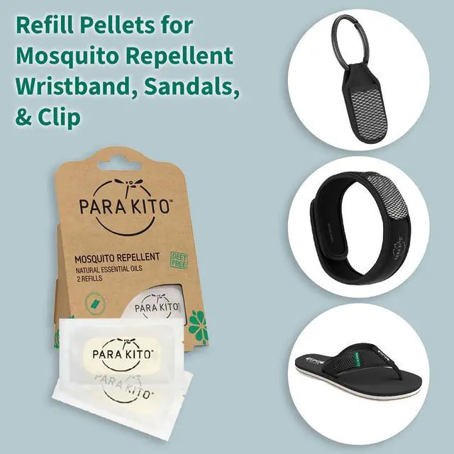 Alt view image 4 of 7 - Refill Pellets for Mosquito Repellent Bracelets, Mosquito Pellets with Citronella Oil, Peppermint Oils, Hiking & Camping Accessories, 2 Refills (15 Days Each)