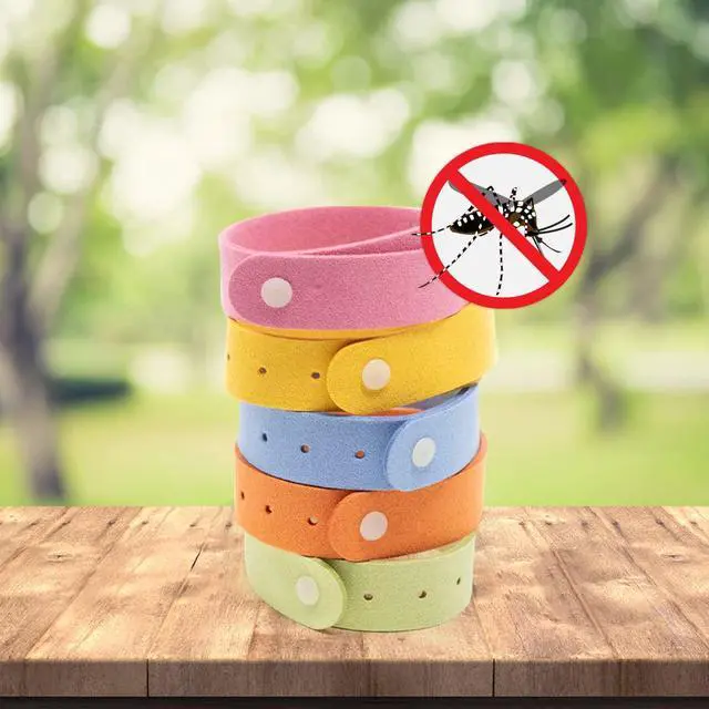 Alt view image 7 of 7 - Mosquito Bracelets - 15 Pack of Mosquito Bracelets for Kids and Adults, Insect Bracelet, Citronella Wristband - DEET Free Mosquito Wristbands, Camping Accessories