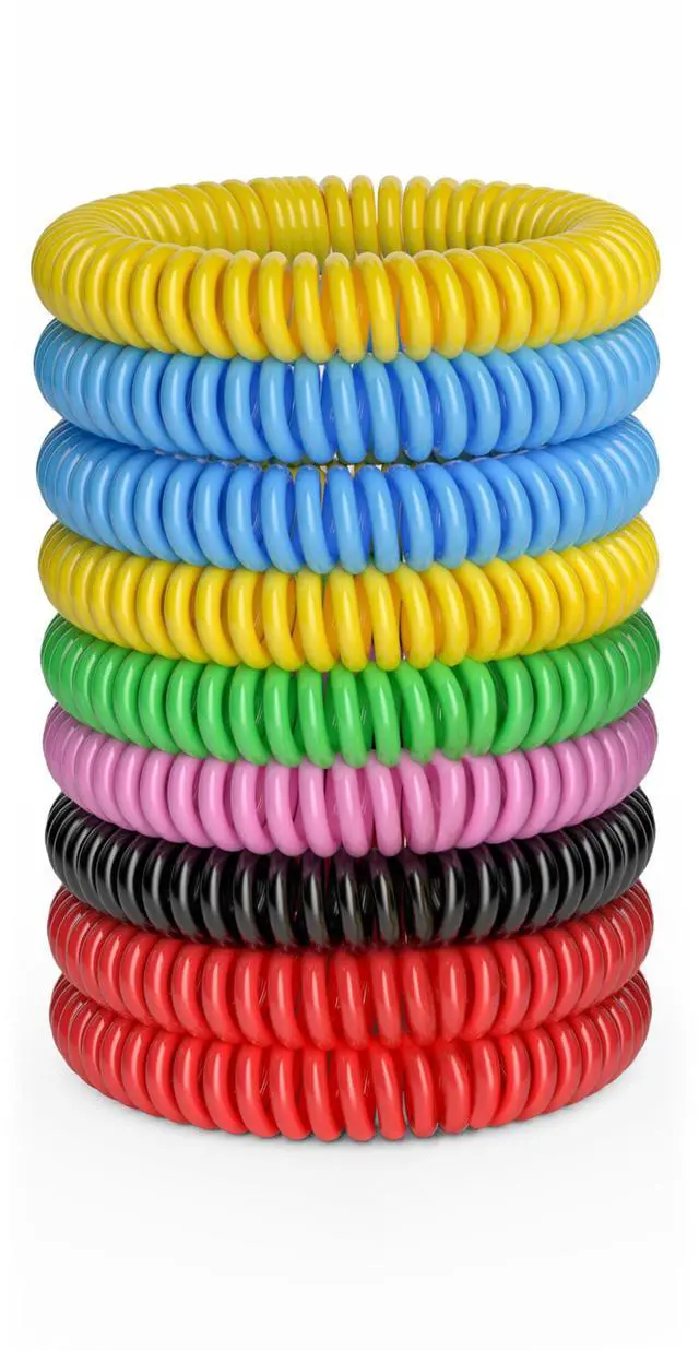 Main image of 12 Pack DEET-Free Mosquito Repellent Bracelets for Adults & Kids | Individually Wrapped Waterproof Bug Repellent Bands, Natural Insect Repellent Wristbands for Indoor & Outdoor Use
