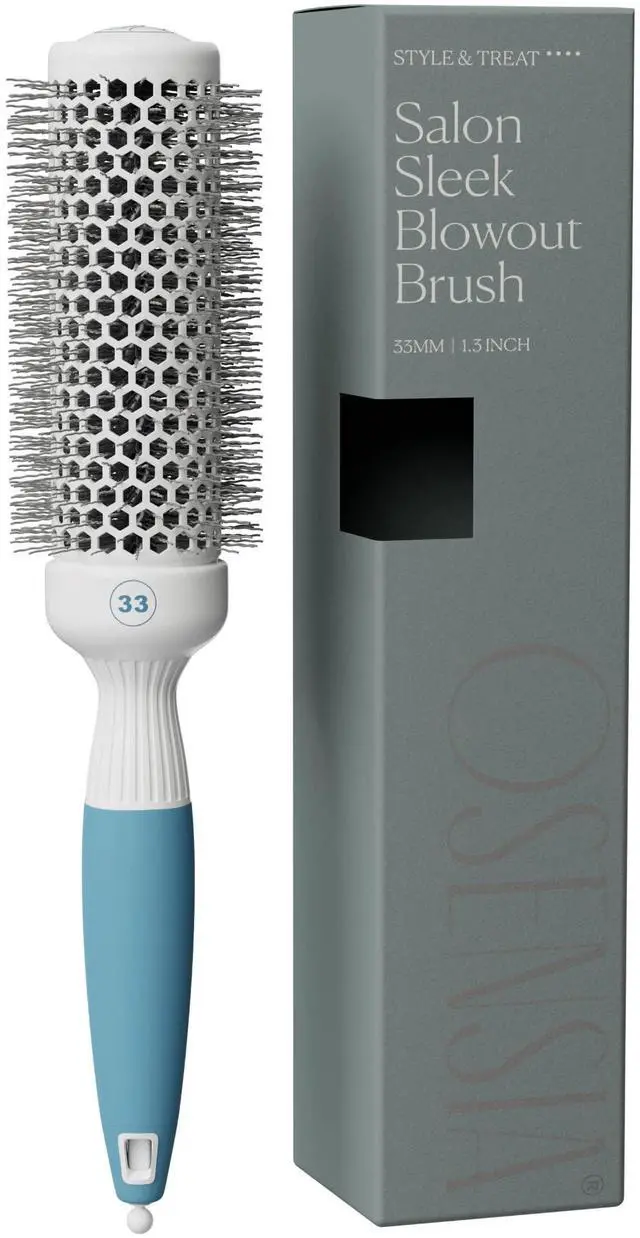 Main image of Professional Round Brush for Blow Drying - Small Ceramic Ionic Thermal Barrel Brush for Sleek, Precise Heat Styling and Salon Blowout - Lightweight Round Hair Brush (Barrel 1.3 inch, Bristle 2 Inch)