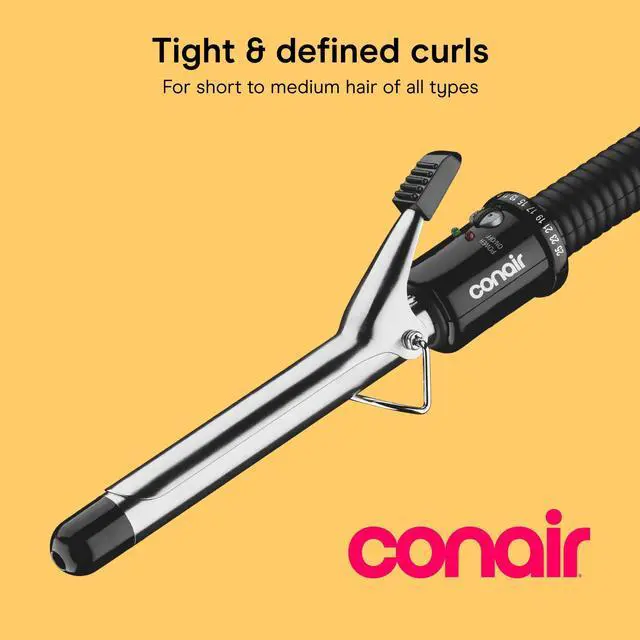 Alt view image 2 of 7 - Curling Iron, Short to Medium Hair, 3/4-in. Barrel, Black/Silver | Hair curler with multi-layer technology for fine, medium, and thick hair, 25 heat settings up to 400°F, and 60-second heat-up