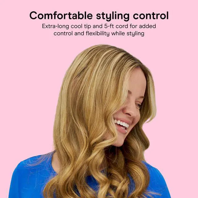 Alt view image 5 of 7 - Curling Iron, Short to Medium Hair, 3/4-in. Barrel, Black/Silver | Hair curler with multi-layer technology for fine, medium, and thick hair, 25 heat settings up to 400°F, and 60-second heat-up