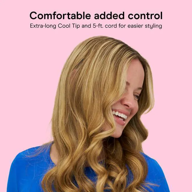 Alt view image 5 of 7 - Curling Iron, Fine to Thick Hair, 1-in. Barrel, Black/Silver | Hair curler with multi-layer technology for tight curls and loose waves, 25 heat settings up to 400°F, and 60-second heat-up
