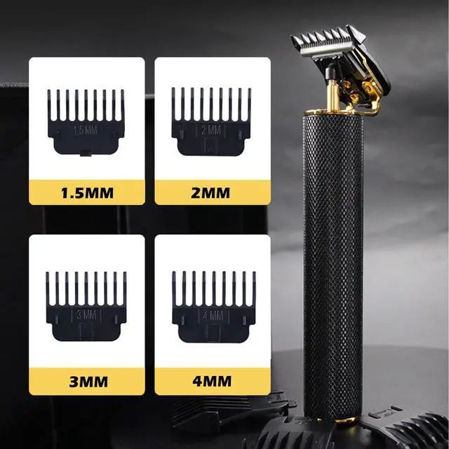 Alt view image 2 of 7 - Hair Clippers for Men - Cordless Electric Hair Trimmer Beard Trimmer Shaver, Zero Gapped Edgers with Guide Combs, Black