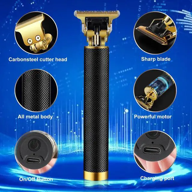 Alt view image 3 of 7 - Hair Clippers for Men - Cordless Electric Hair Trimmer Beard Trimmer Shaver, Zero Gapped Edgers with Guide Combs, Black