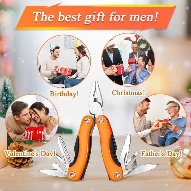 Alt view image 3 of 6 - 14-in-1 MINI Multitool Pliers, Portable Multitool Pliers Pocket Knife Gifts for Men on Father's Day Christmas, (EDC) Pocket Multi Tools for Outdoor, Garden, Camping, Hiking, Everyday Carry.