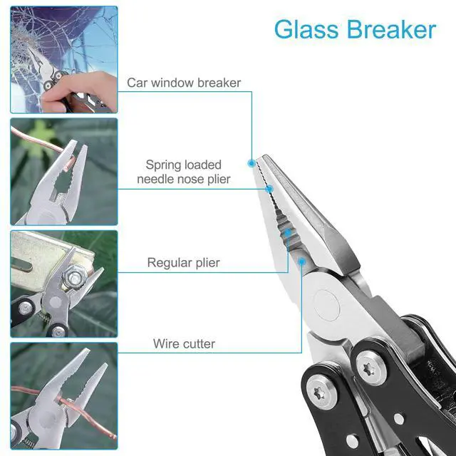Alt view image 5 of 7 - 2PCS Mini Multitool Pliers 15 in 1, Handmade Multi Tool Plier, Premium Keychain Multitool, Small Multi-tool, Birthday Fathers Day Gift for Men Him Husband Boyfriend Father Handyman