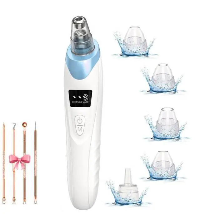 Main image of Blackhead Remover Pore Vacuum,Facial Pore Cleaner Blackhead Vacuum (Blue) | 5 Suction Power,5 Probes,USB Rechargeable Pore Vacuum Tool for Adult