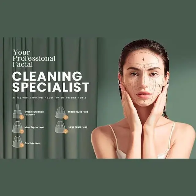 Alt view image 7 of 7 - Blackhead Remover Pore Vacuum, Professional Blackhead Extractor for Face with 3 Adjustable Suction Levels, USB Rechargeable Pore Cleaner, and 5 Interchangeable Probes, Birthday Holiday Gift