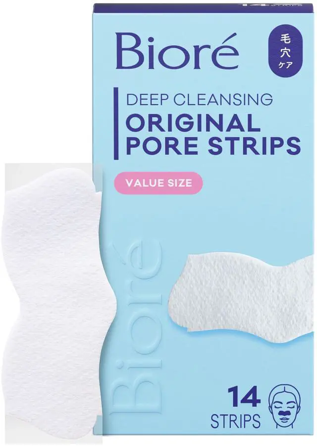Main image of Original Blackhead Remover Strips, Deep Cleansing Nose Strips With Instant Pore Unclogging, Features C-Bond Technology, Oil-Free, Non-Comedogenic Use, 14 Count