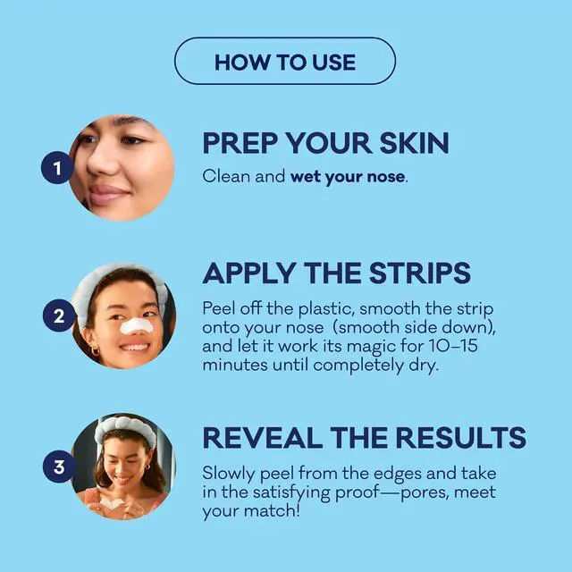 Alt view image 4 of 7 - Original Blackhead Remover Strips, Deep Cleansing Nose Strips With Instant Pore Unclogging, Features C-Bond Technology, Oil-Free, Non-Comedogenic Use, 14 Count