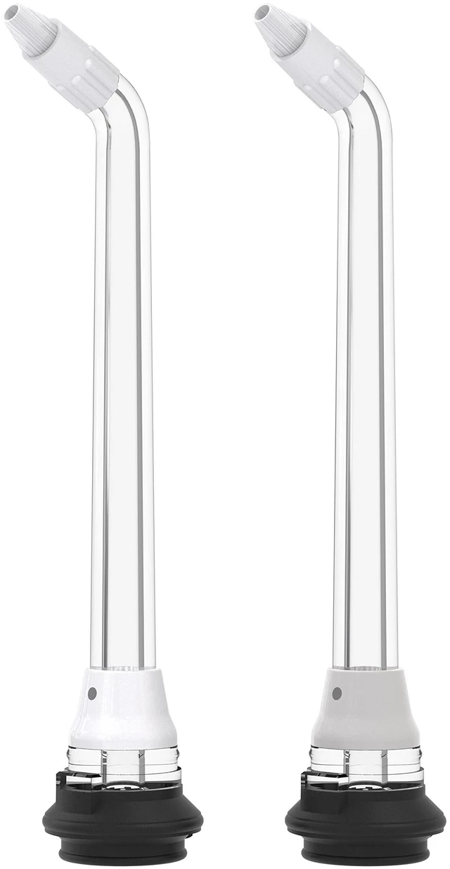 Alt view image 2 of 4 - Whitening Water Flosser Replacement Tip, Orthodontic, White & Black, 2 Count