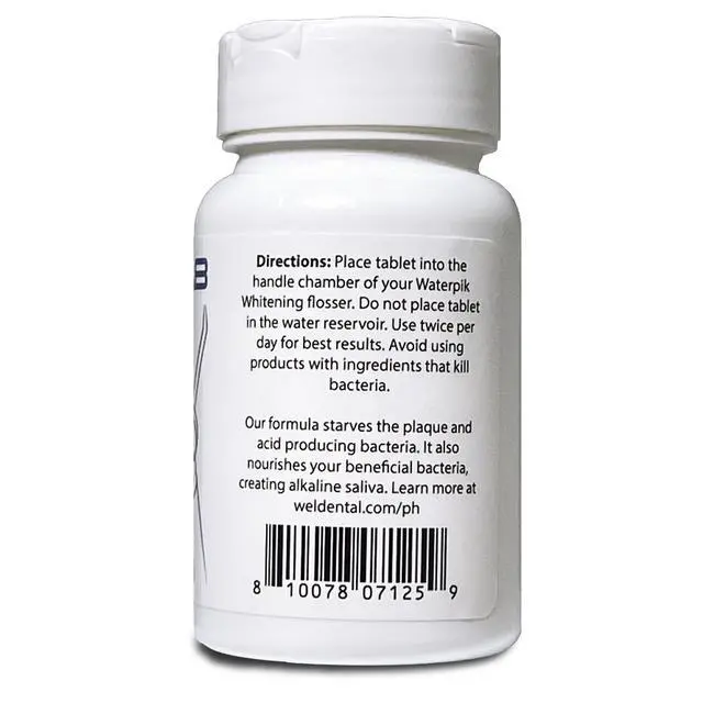 Alt view image 3 of 3 - Weltab WT Water Flosser Tablets Peppermint 60 Count