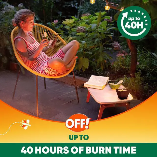 Alt view image 3 of 7 - Backyard Citronella Outdoor Candle, 18 oz (1-Pack) | Reduces the Presence of Mosquitoes and Insects, Up to 40 Hour Burn Time, Patio and Backyard Use, Ambient Glow