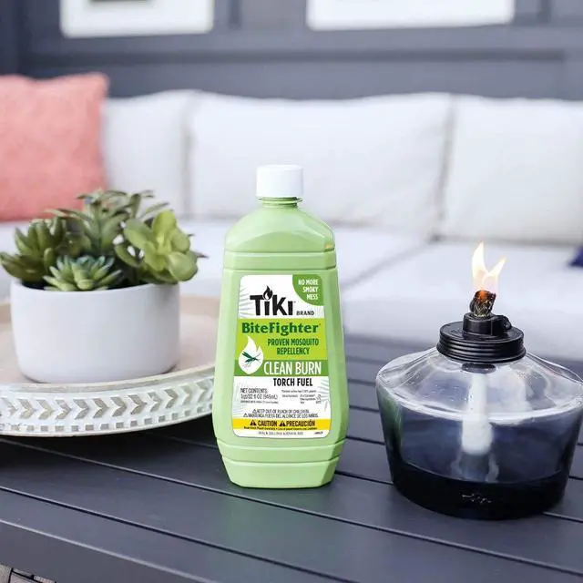 Alt view image 5 of 5 - Clean Burn Mosquito Repellent Torch Fuel 1/4 Gallon (32 oz.), Smokeless & Low-Soot Citronella, Mosquito Repellent, Plant-Based Formula for Outdoor, Patio, Garden & Backyard Torches