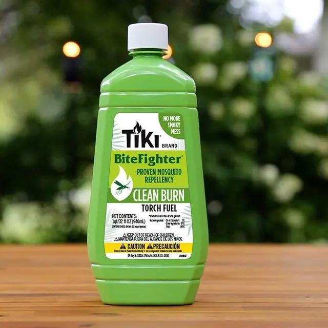 Alt view image 4 of 5 - Clean Burn Mosquito Repellent Torch Fuel 1/4 Gallon (32 oz.), Smokeless & Low-Soot Citronella, Mosquito Repellent, Plant-Based Formula for Outdoor, Patio, Garden & Backyard Torches