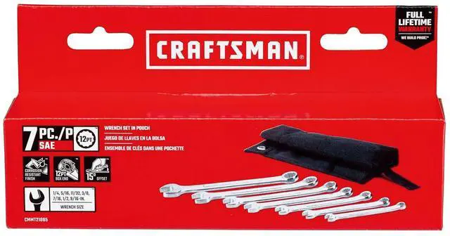 Alt view image 5 of 6 - SAE WRENCH SET IN POUCH, 7PC (CMMT21085)