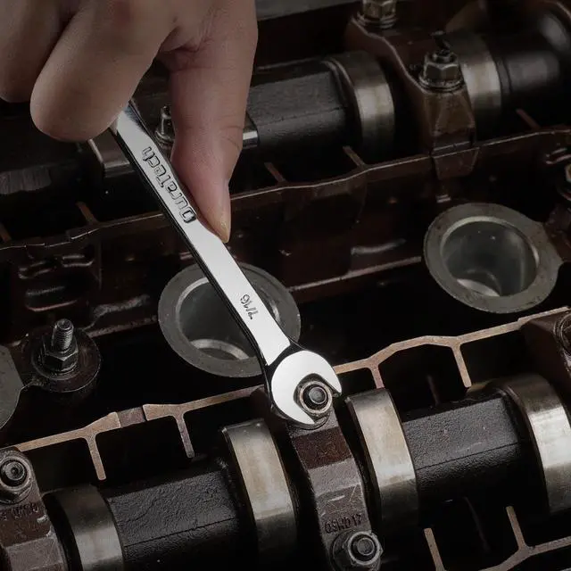 Alt view image 5 of 7 - 7/16" Combination Wrench, SAE | CR-V Constructed, Mirror Polish, 12-Point, 15-Degree Offset