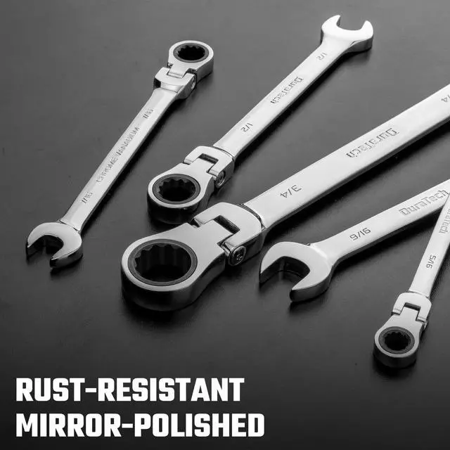 Alt view image 7 of 7 - 3/4" Flex-Head Ratcheting Combination Wrench | SAE, 72-Tooth, CR-V Steel