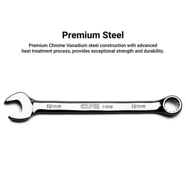 Alt view image 3 of 7 - 14 mm Combination Wrench, 12 Point, Metric, Chrome (1-1314)