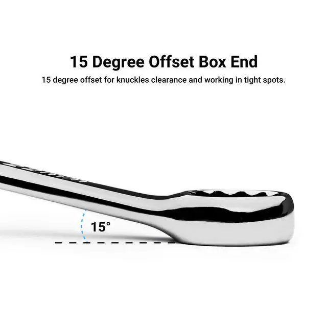 Alt view image 6 of 7 - 14 mm Combination Wrench, 12 Point, Metric, Chrome (1-1314)