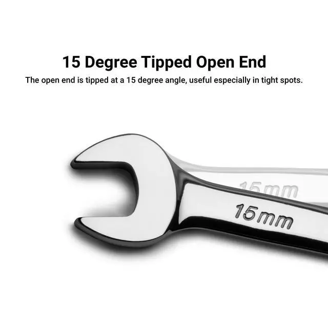 Alt view image 5 of 7 - 14 mm Combination Wrench, 12 Point, Metric, Chrome (1-1314)