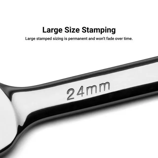 Alt view image 7 of 7 - 14 mm Combination Wrench, 12 Point, Metric, Chrome (1-1314)