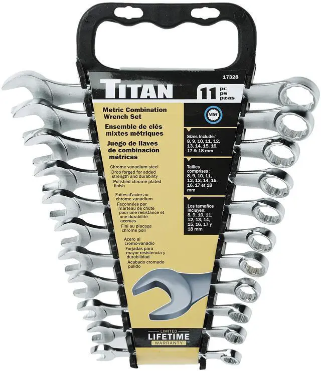 Main image of 17328 11-Piece Metric Raised Panel Combination Wrench Set
