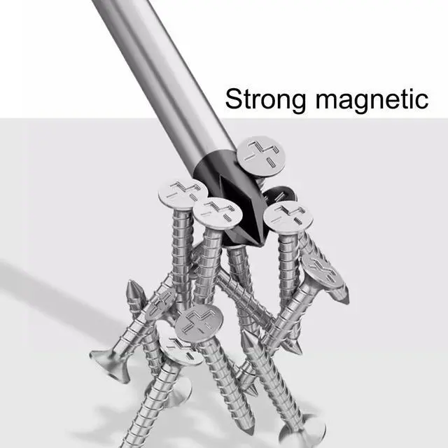Alt view image 4 of 7 - 2 Pack Phillips Screwdriver - 4 Inch Shaft, Cross-head 6mm PH2 Magnetic Extended Screwdriver With Rubber Handle
