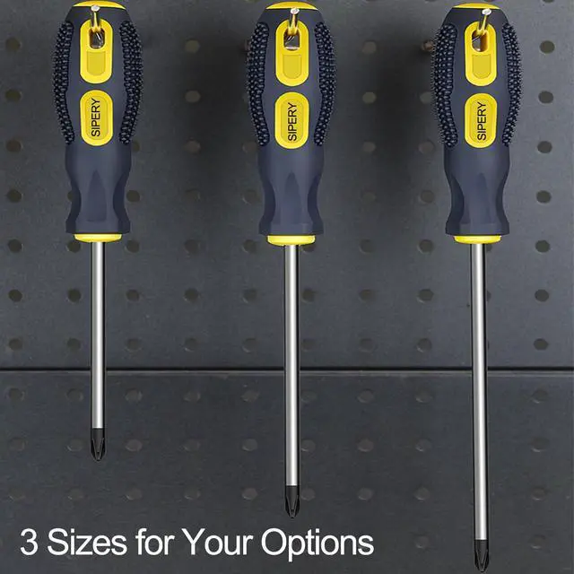 Alt view image 7 of 7 - 2 Pack Phillips Screwdriver - 4 Inch Shaft, Cross-head 6mm PH2 Magnetic Extended Screwdriver With Rubber Handle