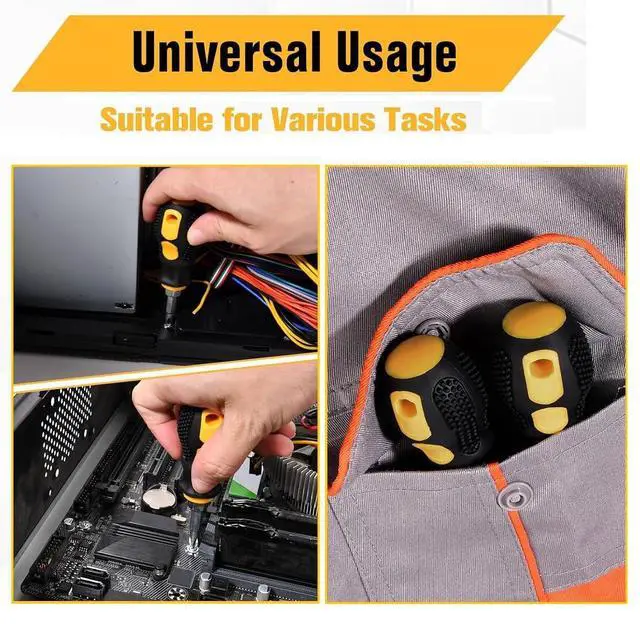 Alt view image 6 of 7 - 6-Piece Magnetic Phillips Screwdriver Set, Professional Cushion Grip | Cross Head Screwdrivers Hand Tool Set