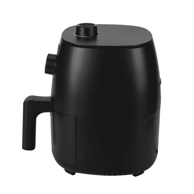 Alt view image 4 of 7 - Air Fryer, 2.2 Quart, 1150W, Arctic Black with Non-Stick Basket