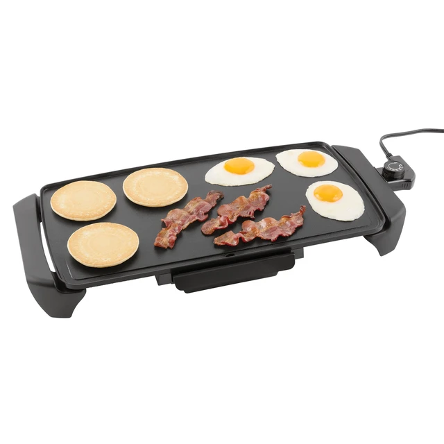 Alt view image 4 of 7 - 20 inch Electric Griddle - Non-Stick, Temperature Control,1500 W,Ceramic Coating