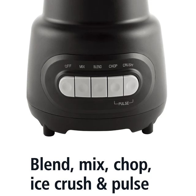 Alt view image 7 of 7 - 5-Speed Glass Blender with 48 Oz Jar and Ice-Crushing Motor