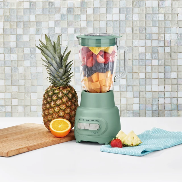 Alt view image 3 of 7 - Glass Jar 5 Speed Blender with 6-Cup Jar (48 Oz) Capacity, Green