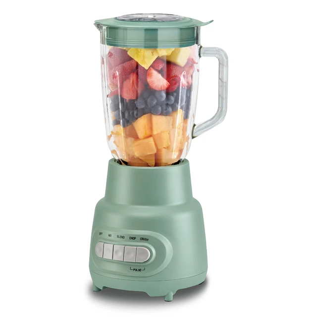 Alt view image 4 of 7 - Glass Jar 5 Speed Blender with 6-Cup Jar (48 Oz) Capacity, Green